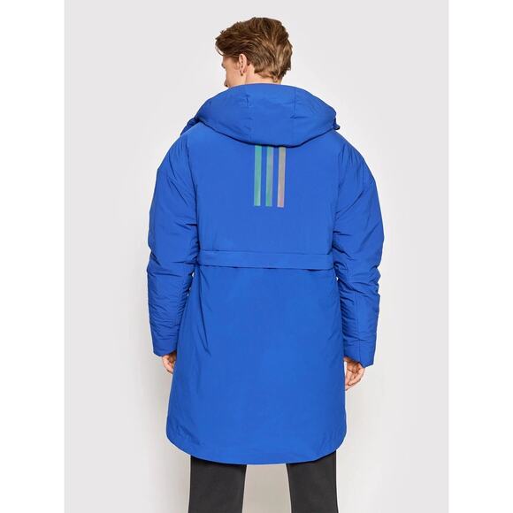 Adidas MYSHELTER COLD.RDY Parka Puffer Jacket Men's M NWT Royal Blue A8920 Zip - Picture 2 of 16